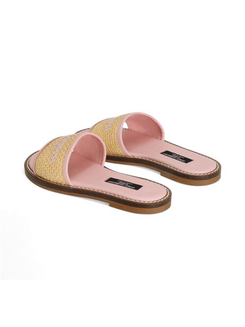 Ciabatta bambina in rafia Dolce & Gabbana Kids | D11306AU0958L851